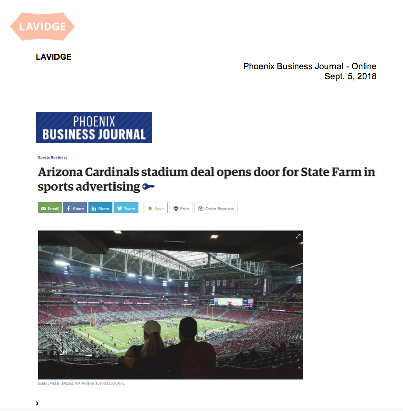 PBJ: Arizona Cardinals stadium deal opens door for State Farm in sports advertising