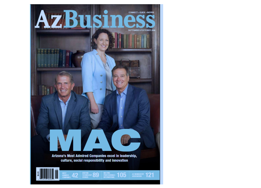 Bill Lavidge makes the cover of AZ Business Magazine