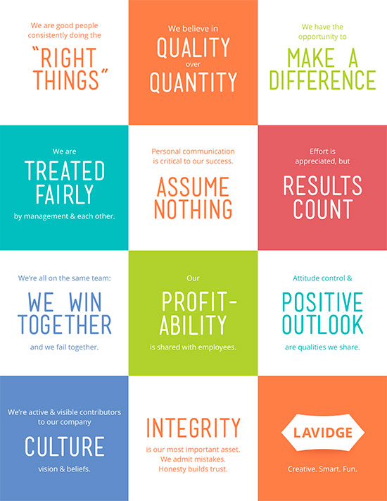 Our core values foster innovation.