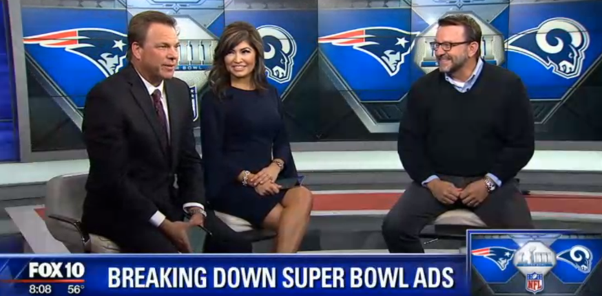 LAVIDGE Chief Creative Officer Bob Case is a guest of Ron Soon and Syleste Rodriguez on Fox10 Arizona Morning show to break down super bowl ads 2019