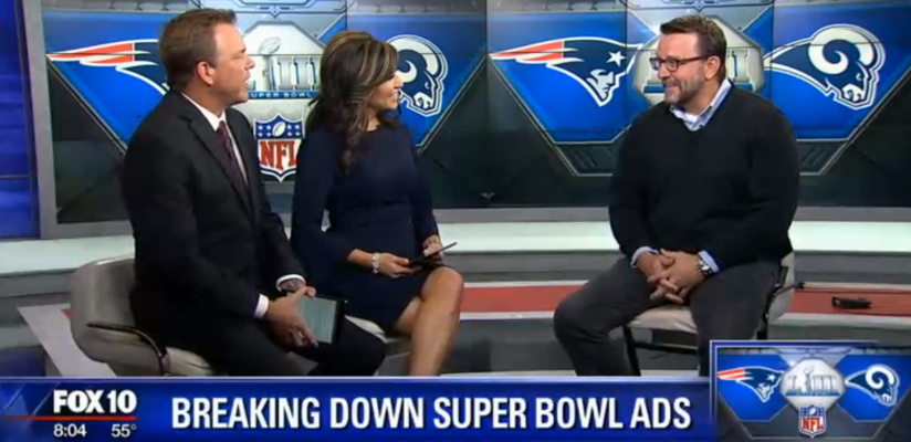 Bob Case appears on Fox10 Arizona Morning to discuss Super Bowl 2019 ads.