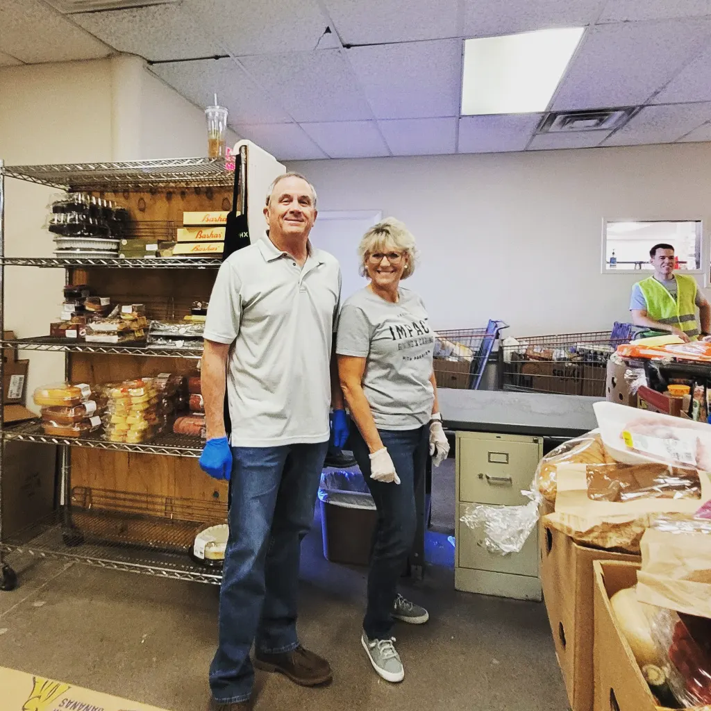 Mike Jones and Betsey Griffin Jones frequently volunteer together through LAVIDGE IMPACT.